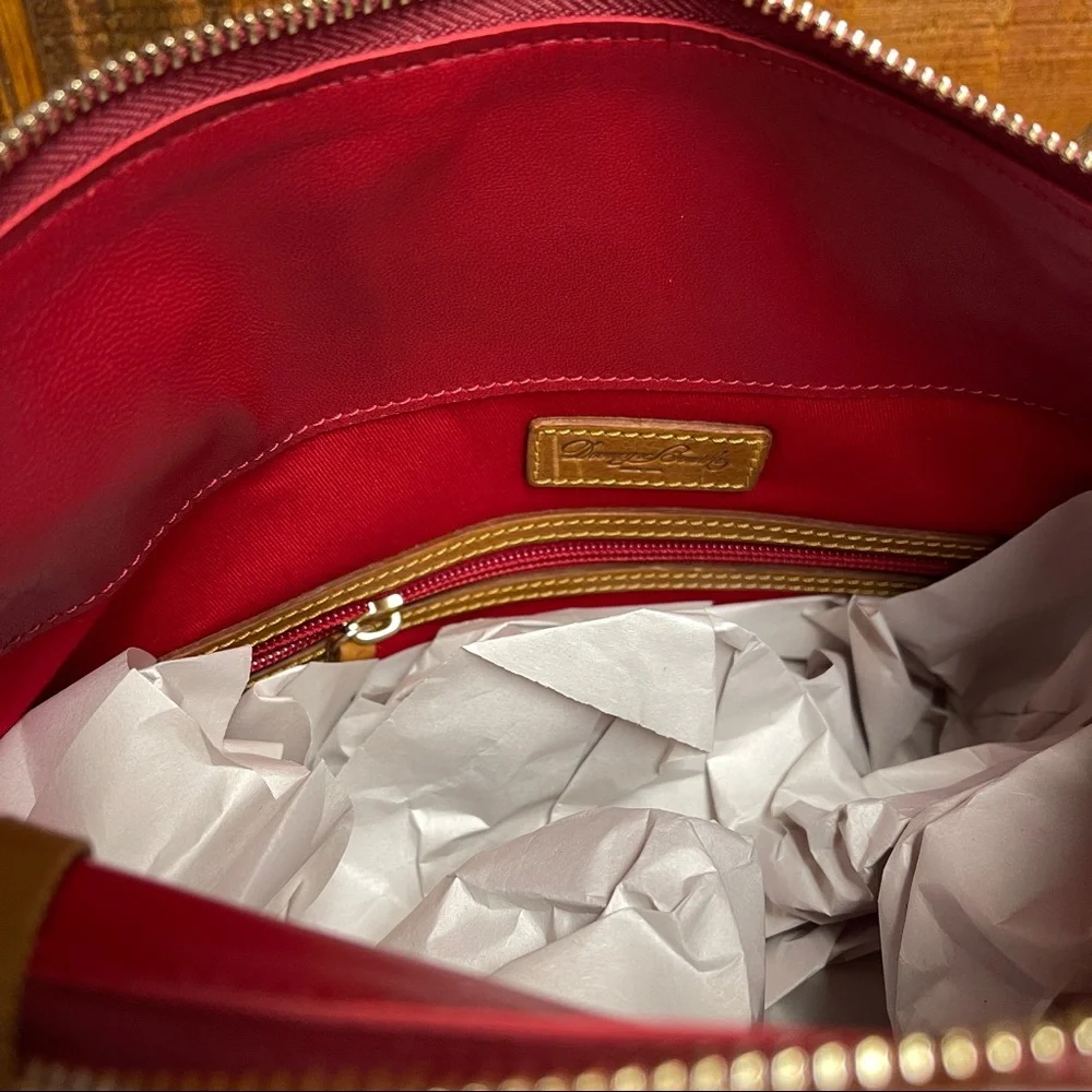 Dooney & Bourke Small Florentine Leather Satchel - Natural - Picture 6 of 9